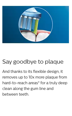 Philips Sonicare ProtectiveClean 4700 electric toothbrush with brush head, showing sleek design and brushing features.