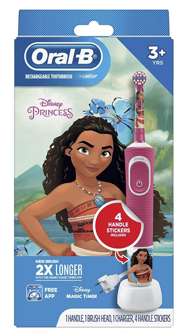 Oral-B Kids Electric Toothbrush Featuring, Disney Princesses for Kids 3+
